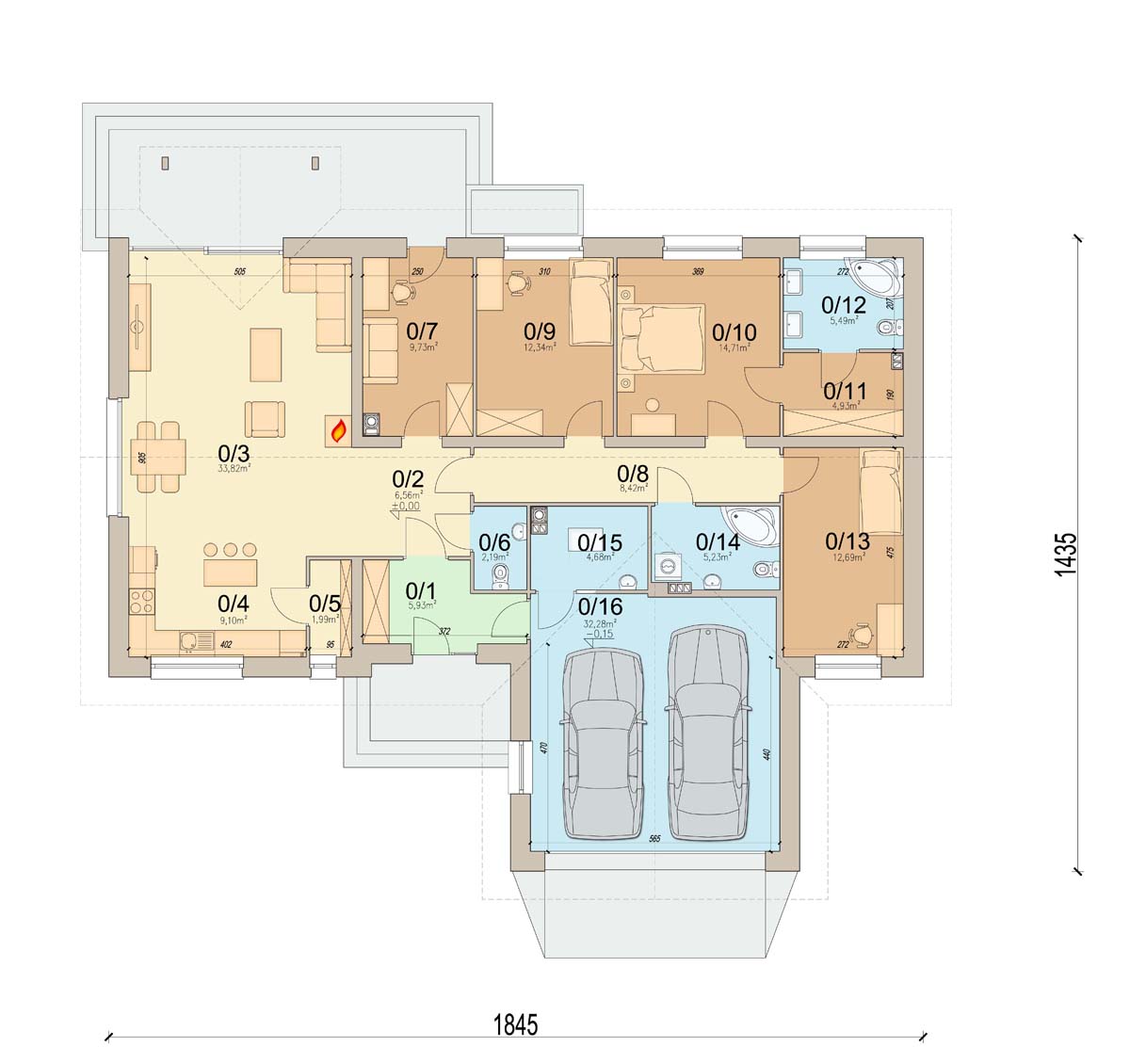 План первого этажа