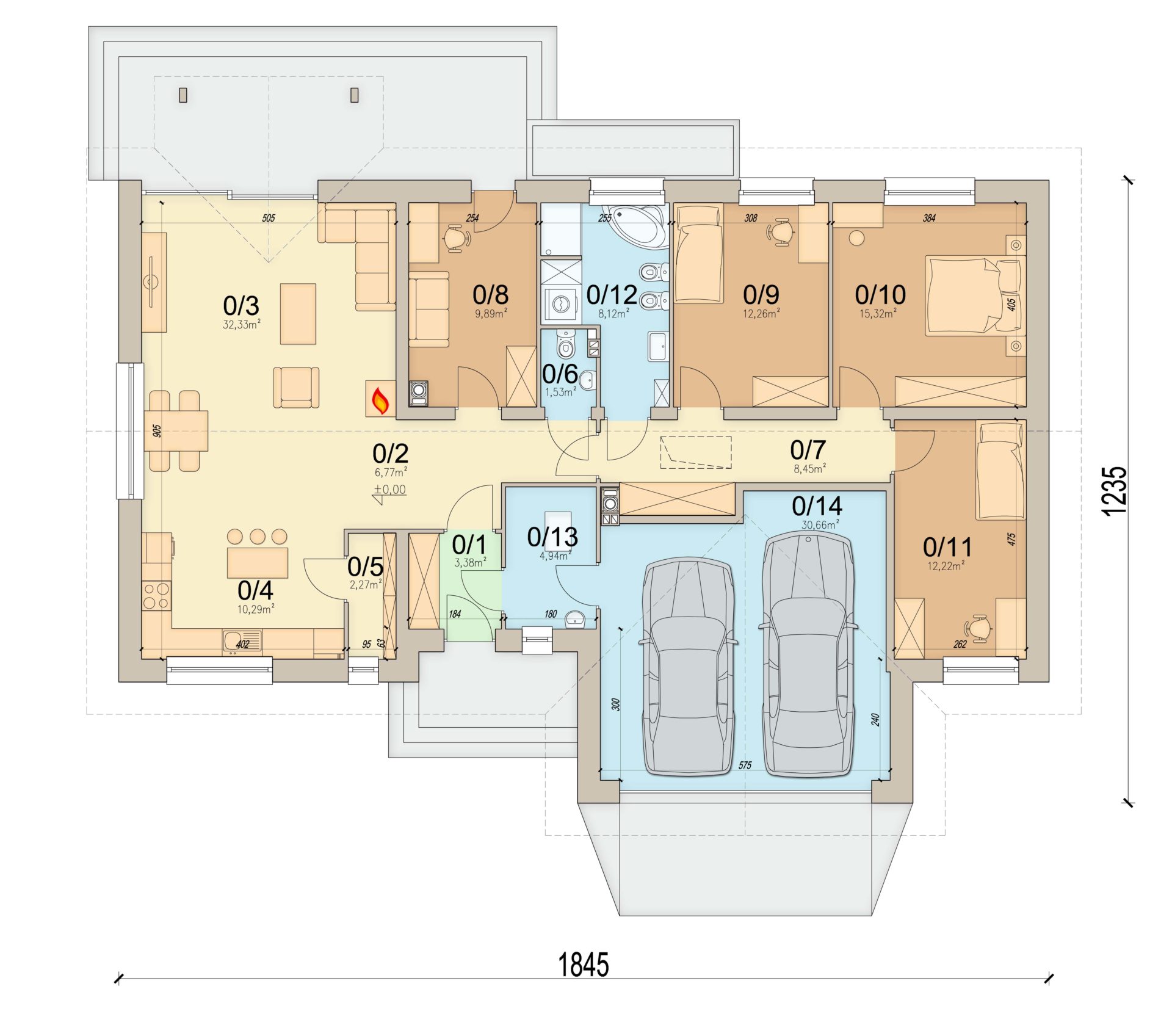 План первого этажа