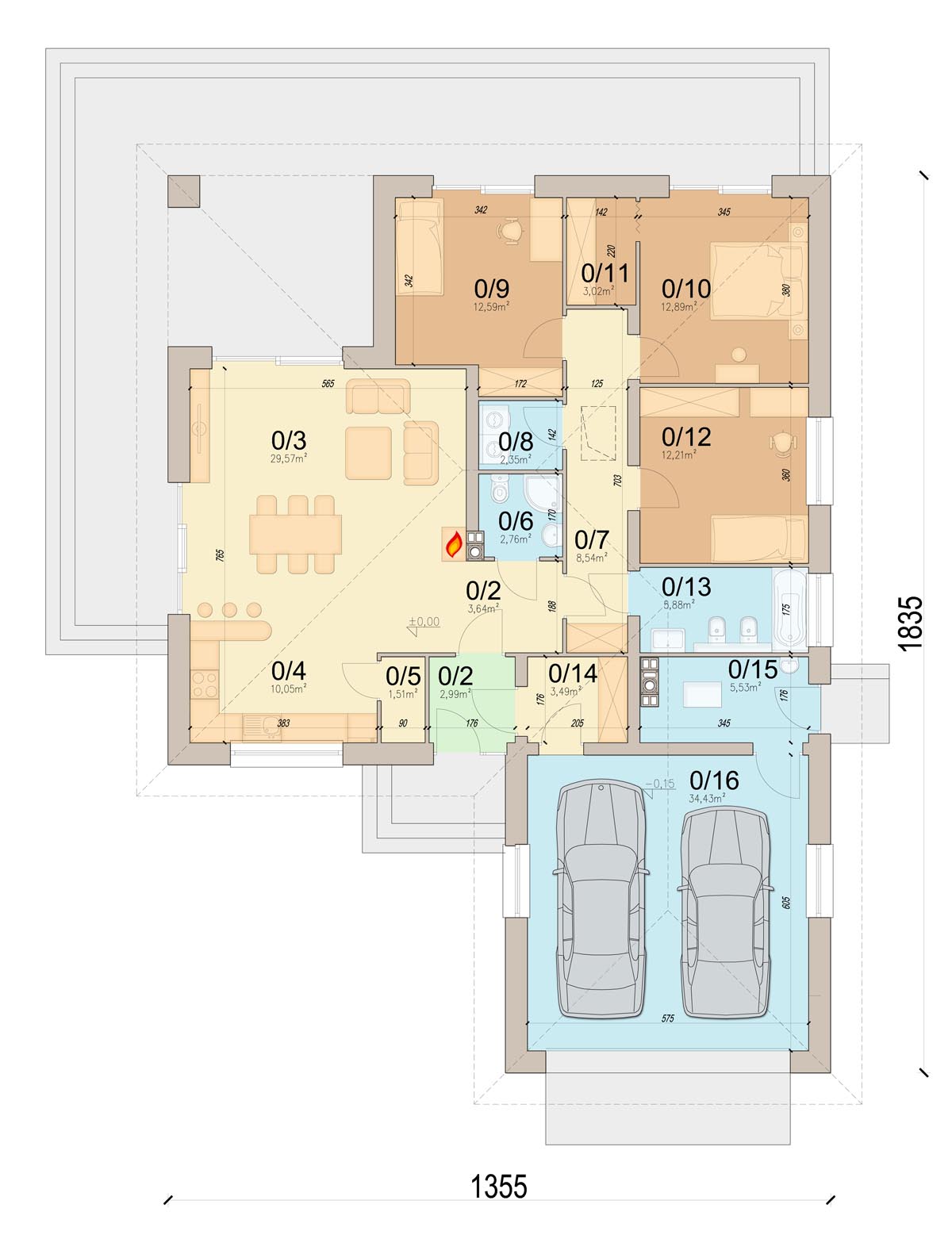 План первого этажа