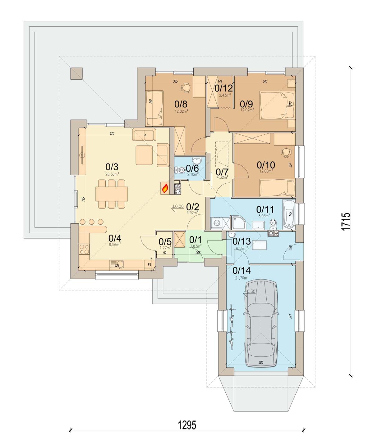 План первого этажа