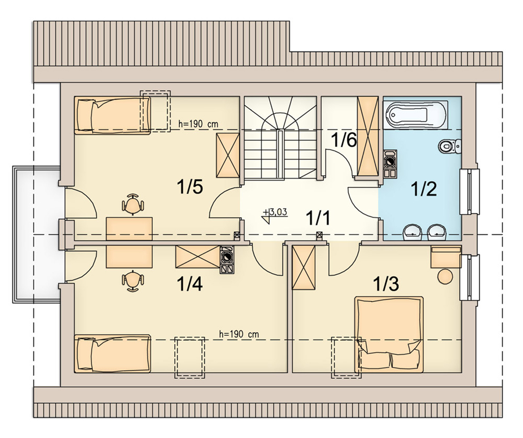 План мансарды