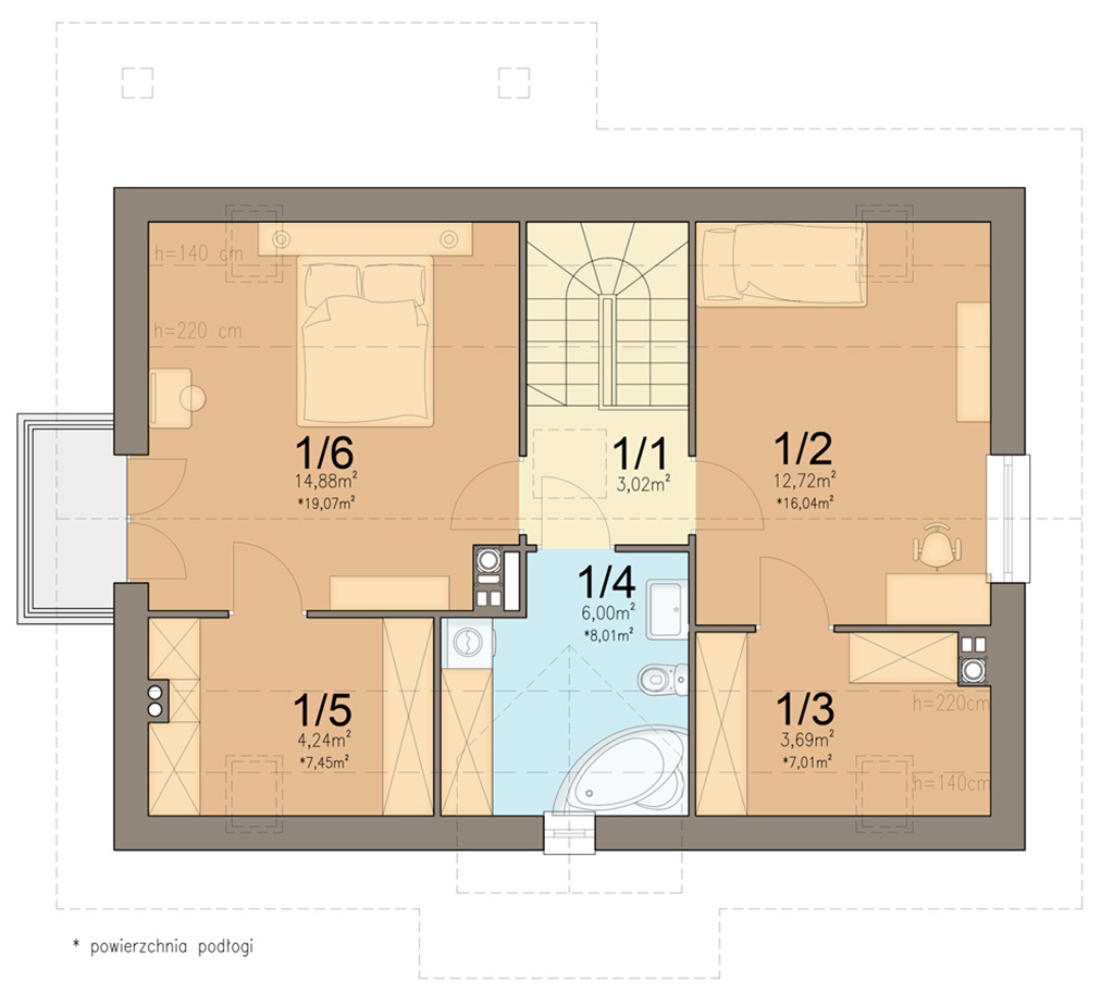 План мансарды