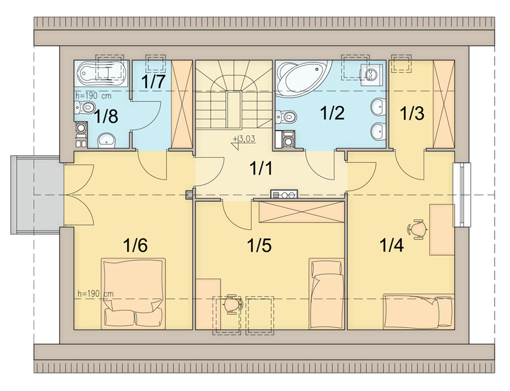 План мансарды