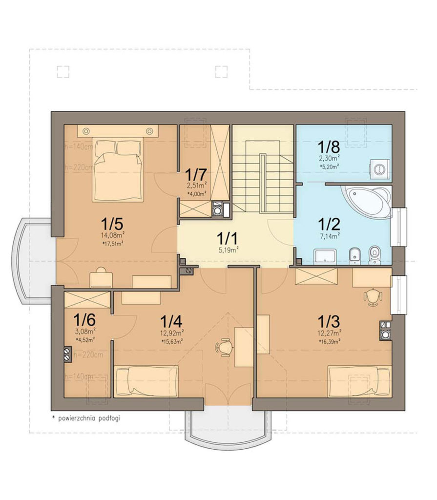 План мансарды