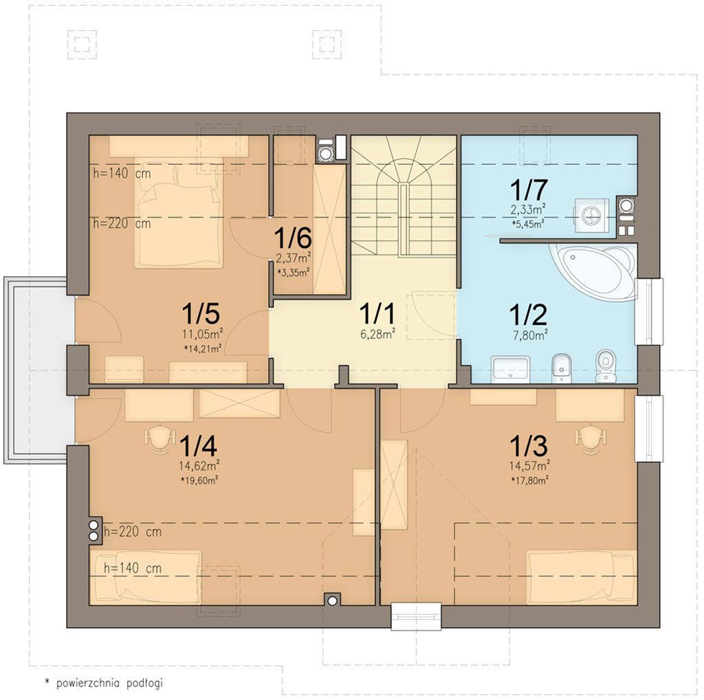 План мансарды