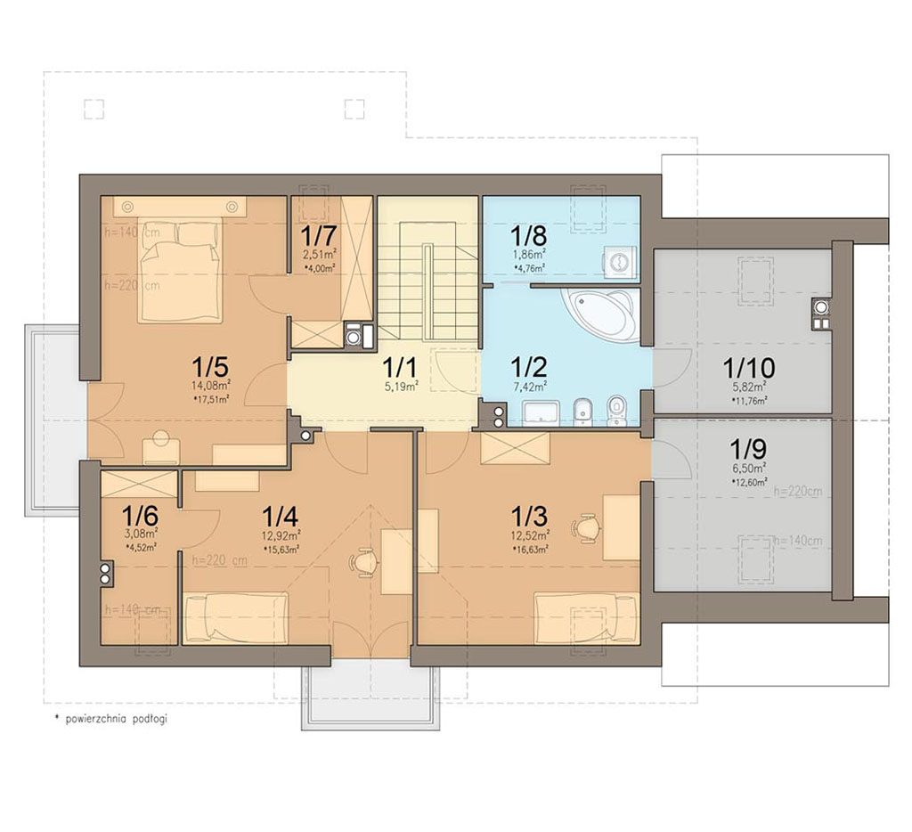 План мансарды