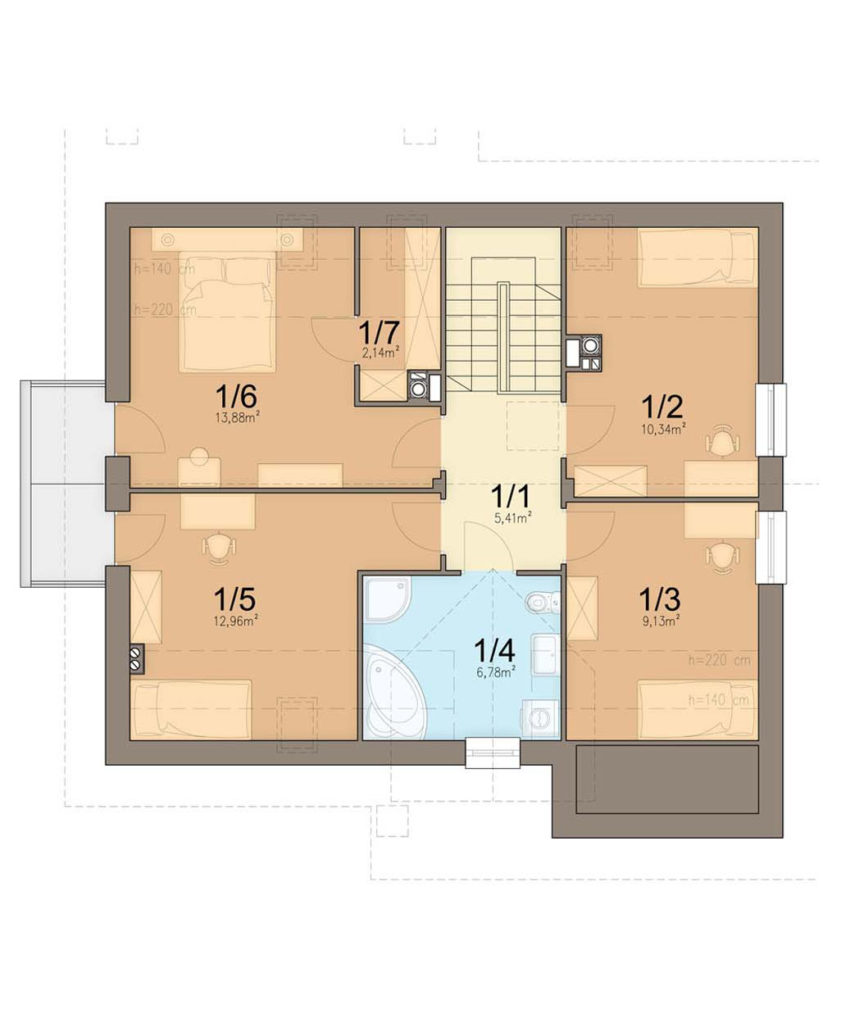 План мансарды