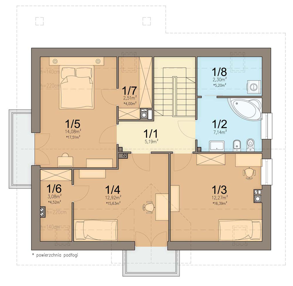 План мансарды