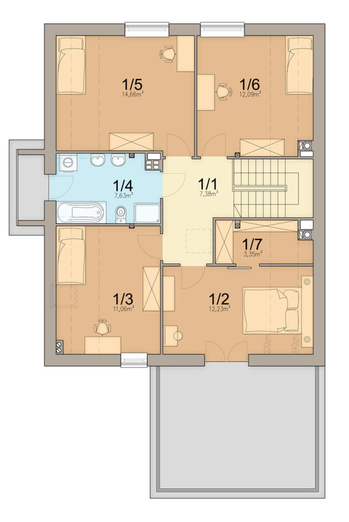 План мансарды