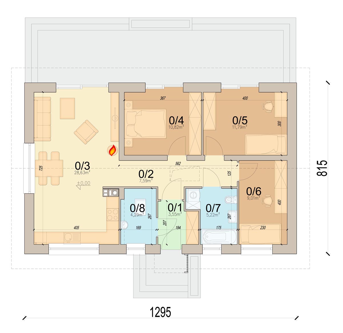 План первого этажа