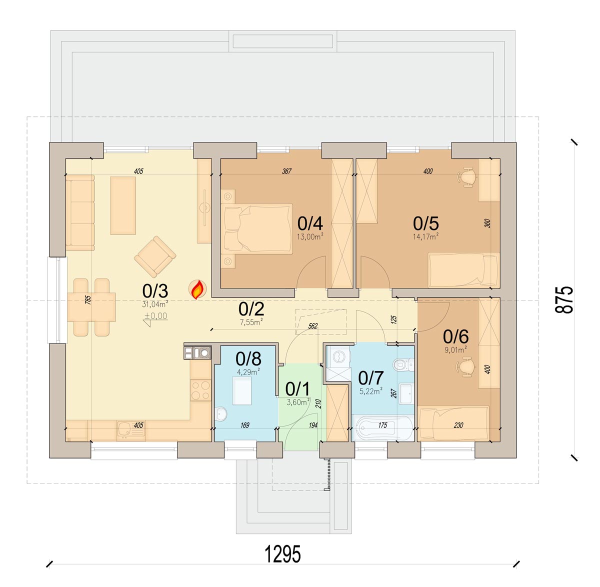 План первого этажа