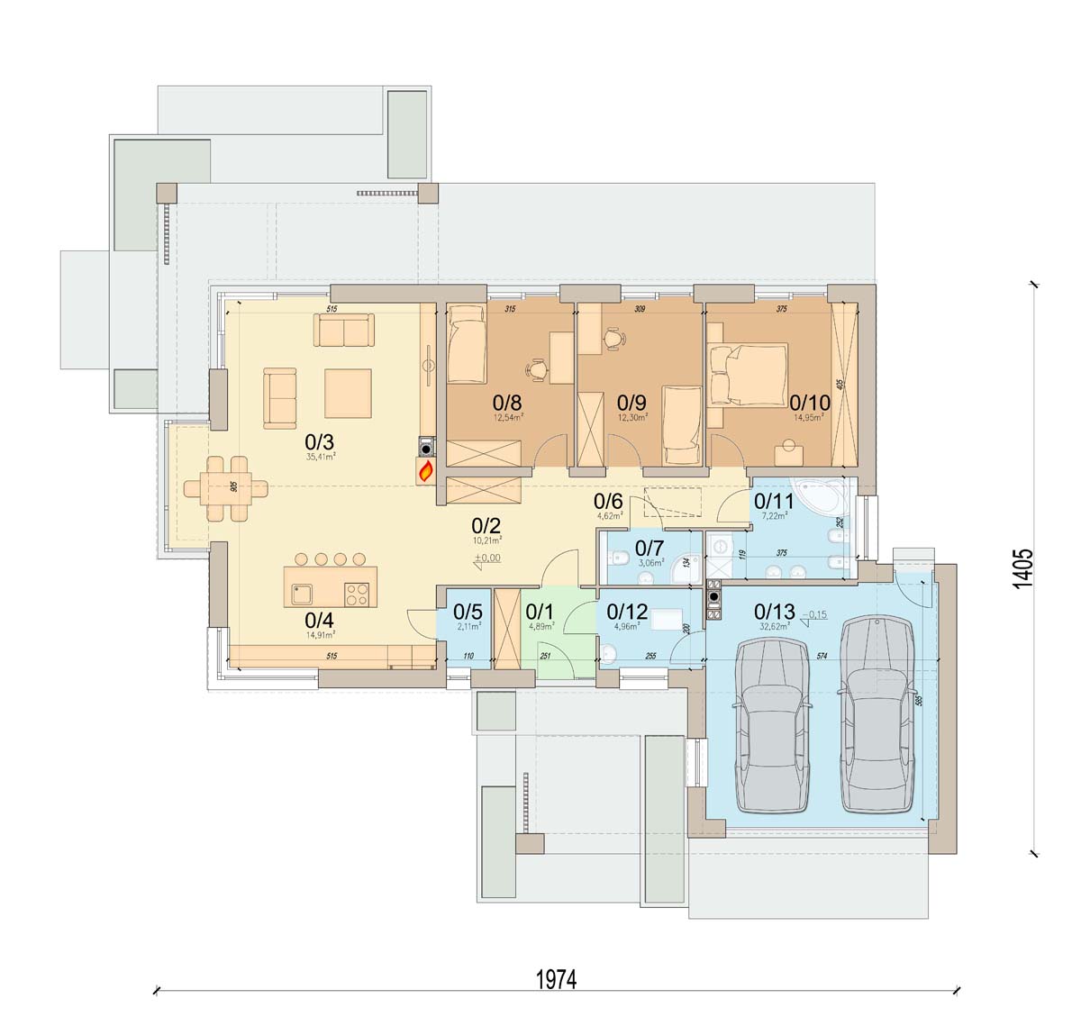 План первого этажа