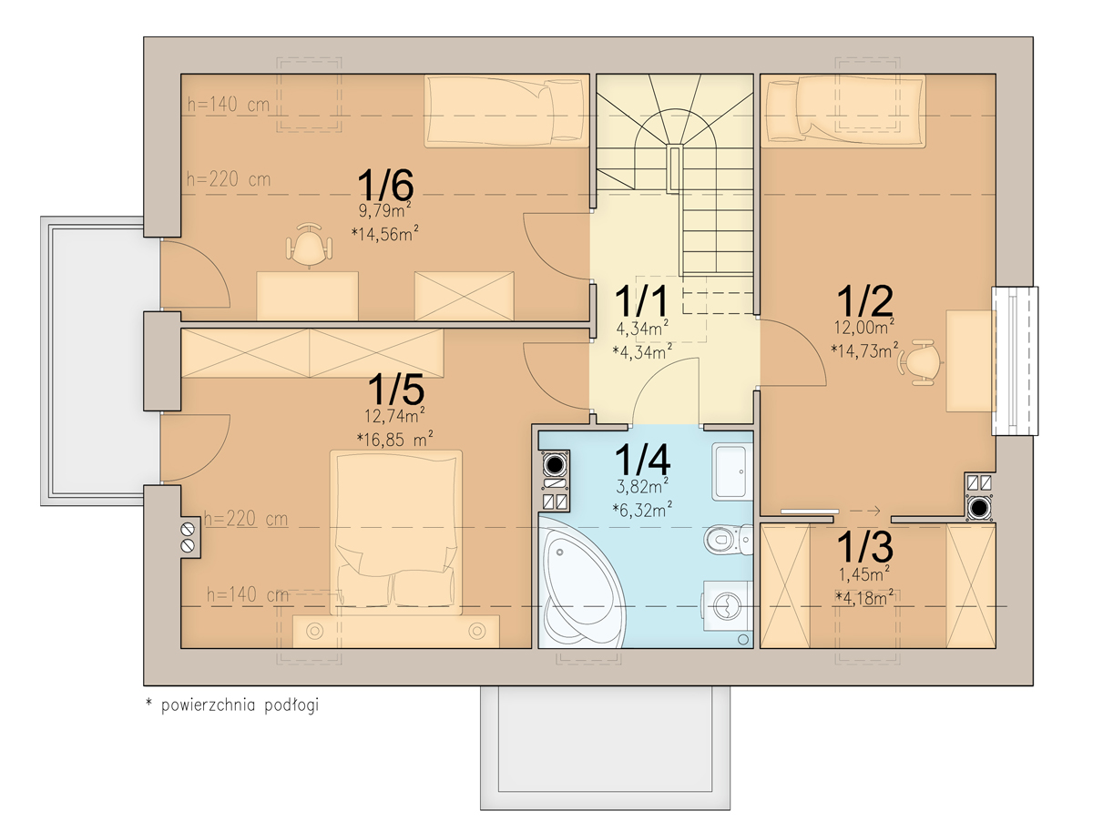 План мансарды