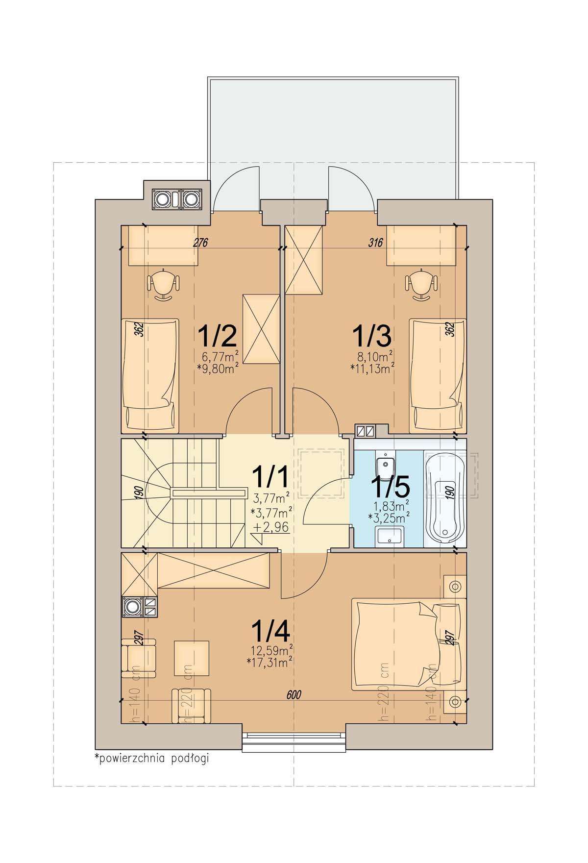 План мансарды