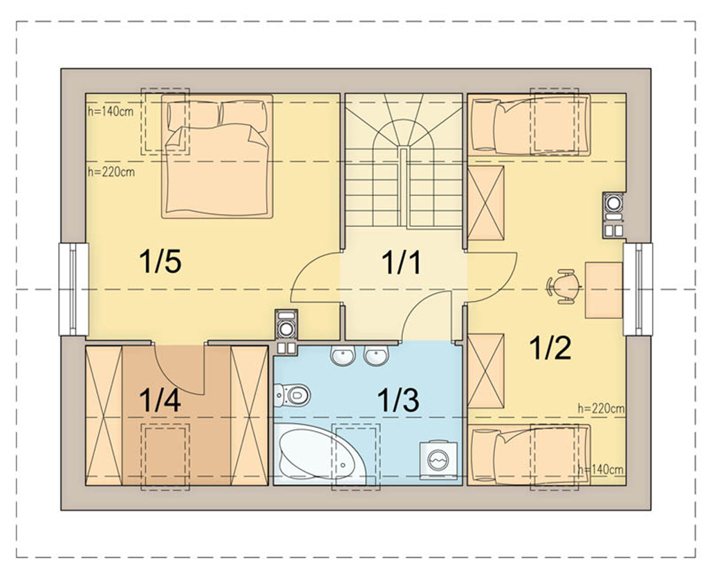 План мансарды