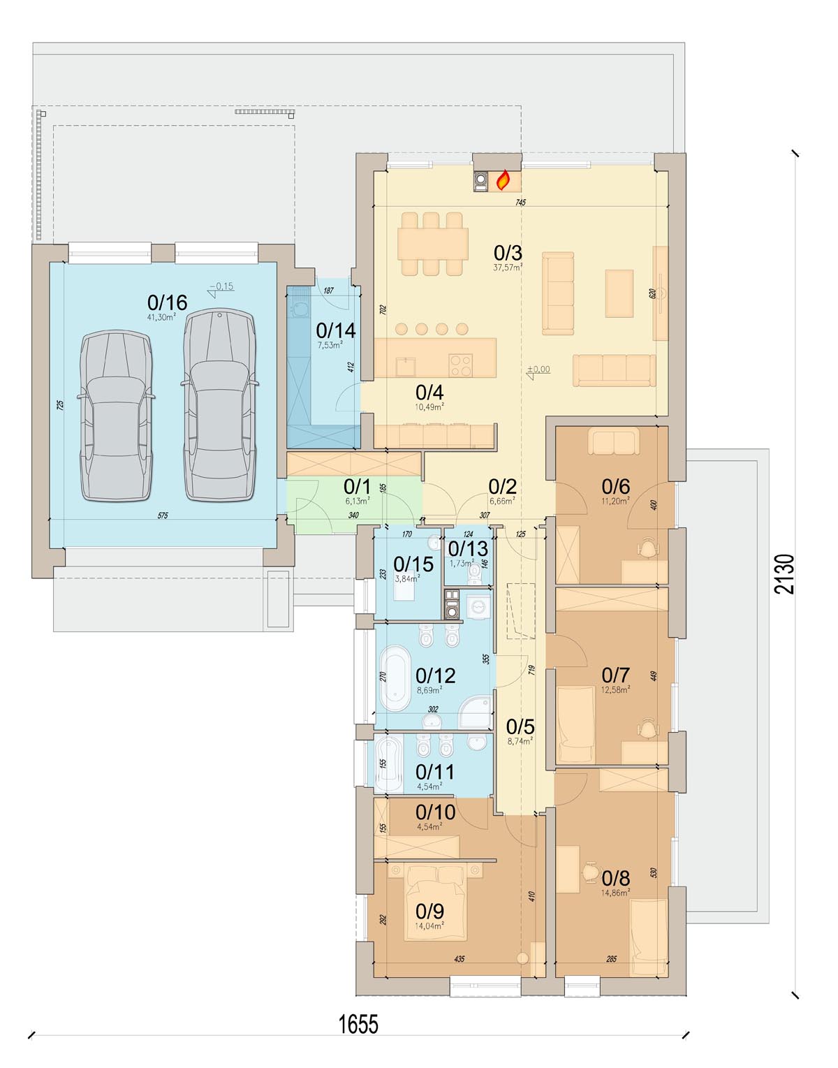 План первого этажа