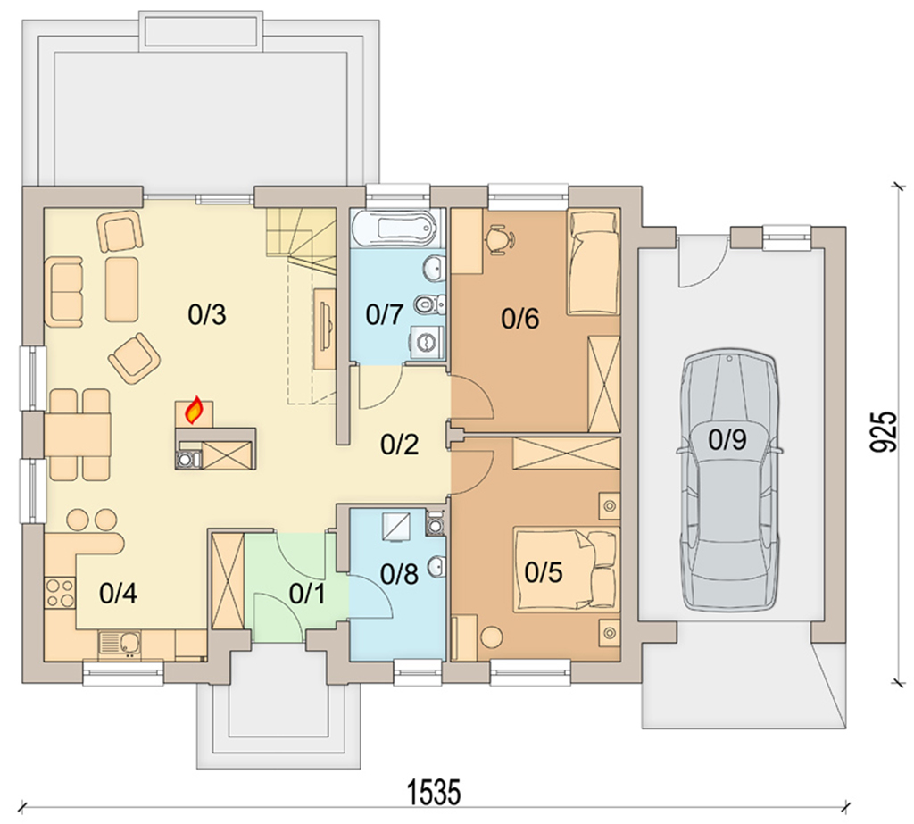 План первого этажа