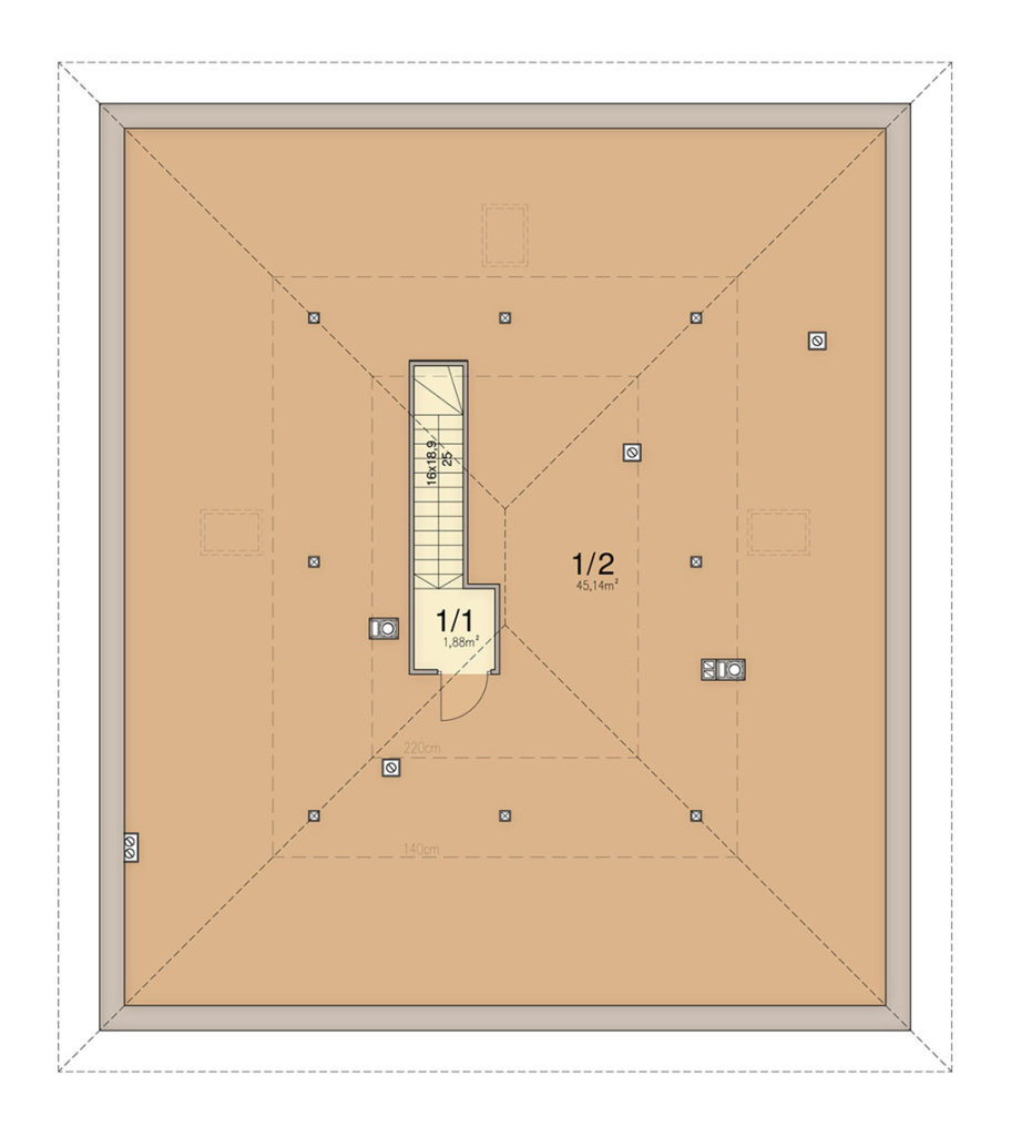 План мансарды