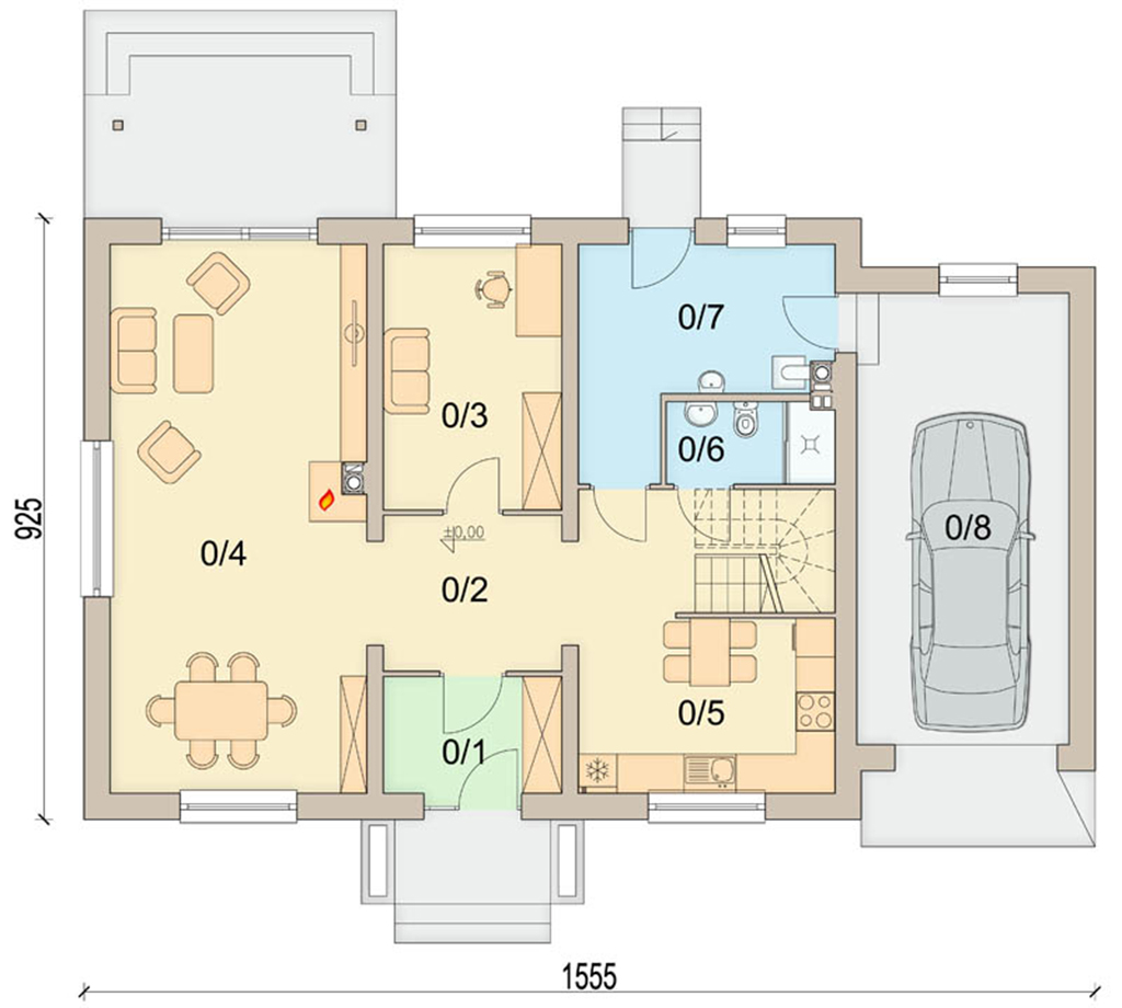 План первого этажа