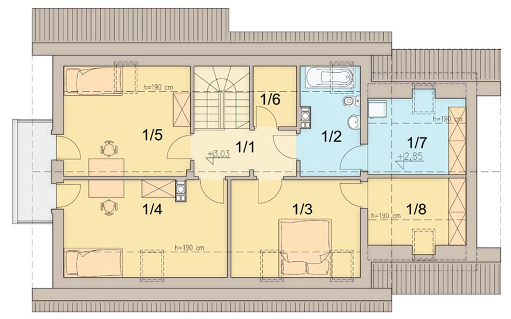 План мансарды