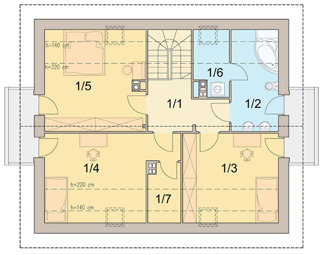 План мансарды