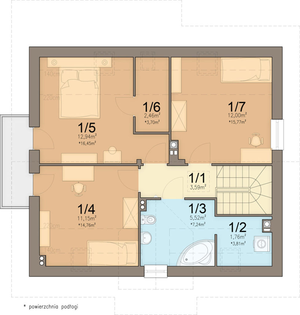 План мансарды