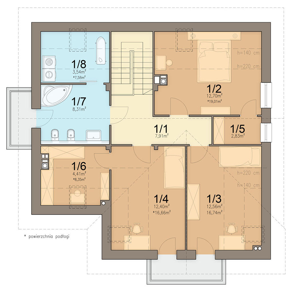 План мансарды