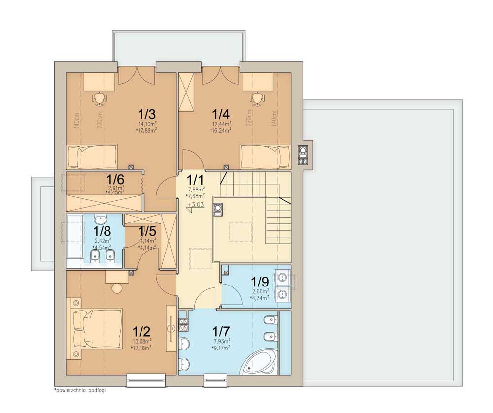 План мансарды