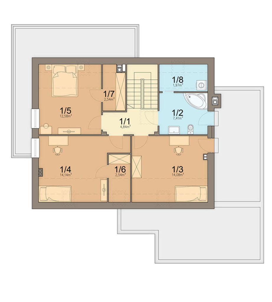 План мансарды