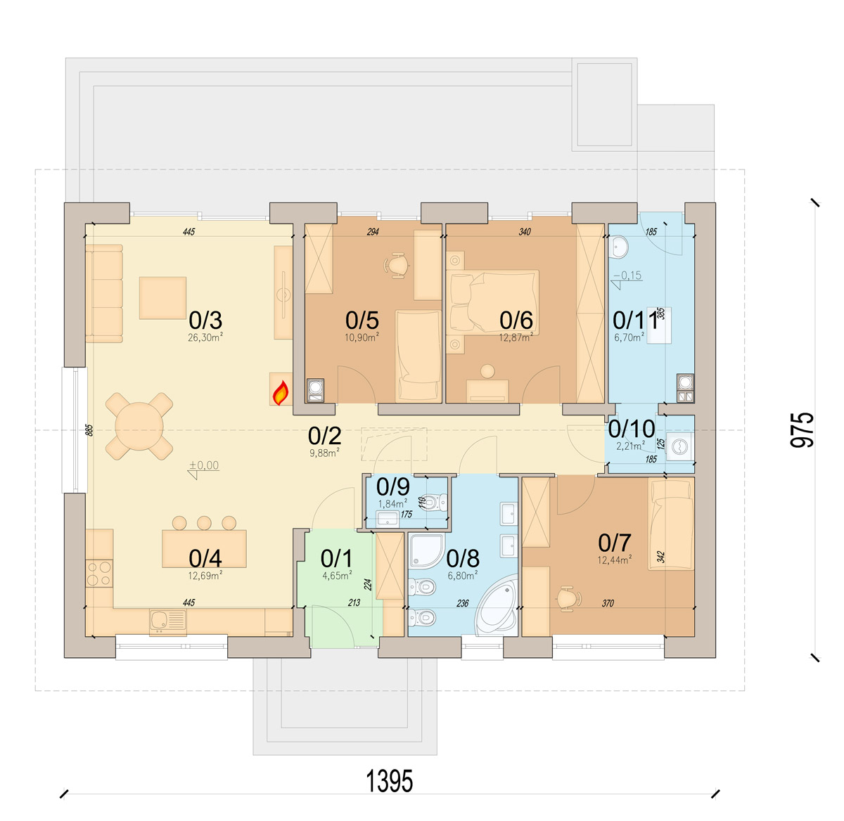 План первого этажа