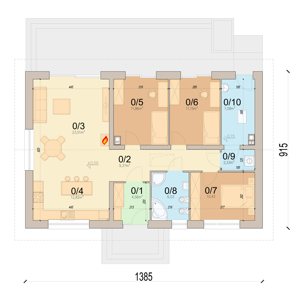 План первого этажа