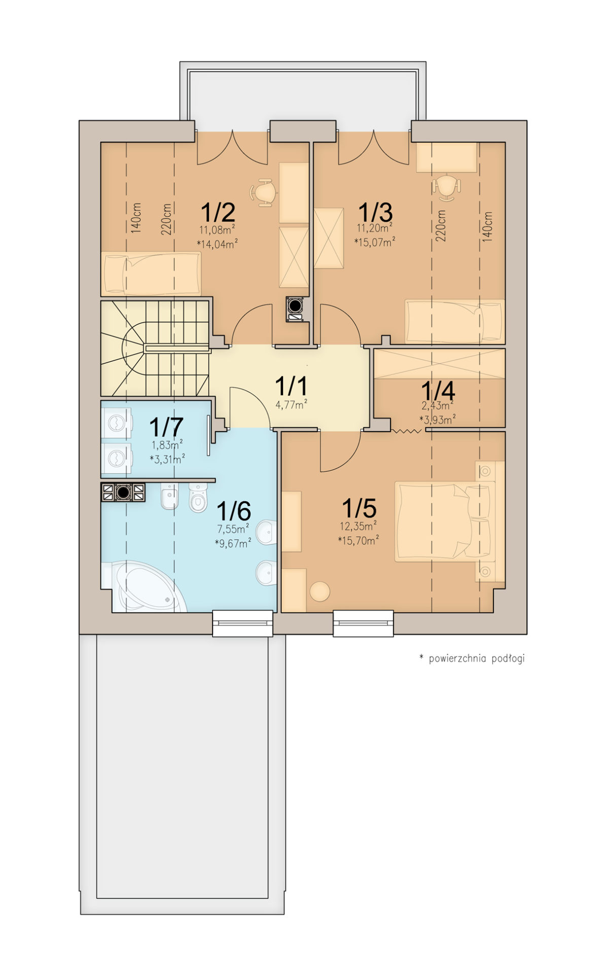 План мансарды