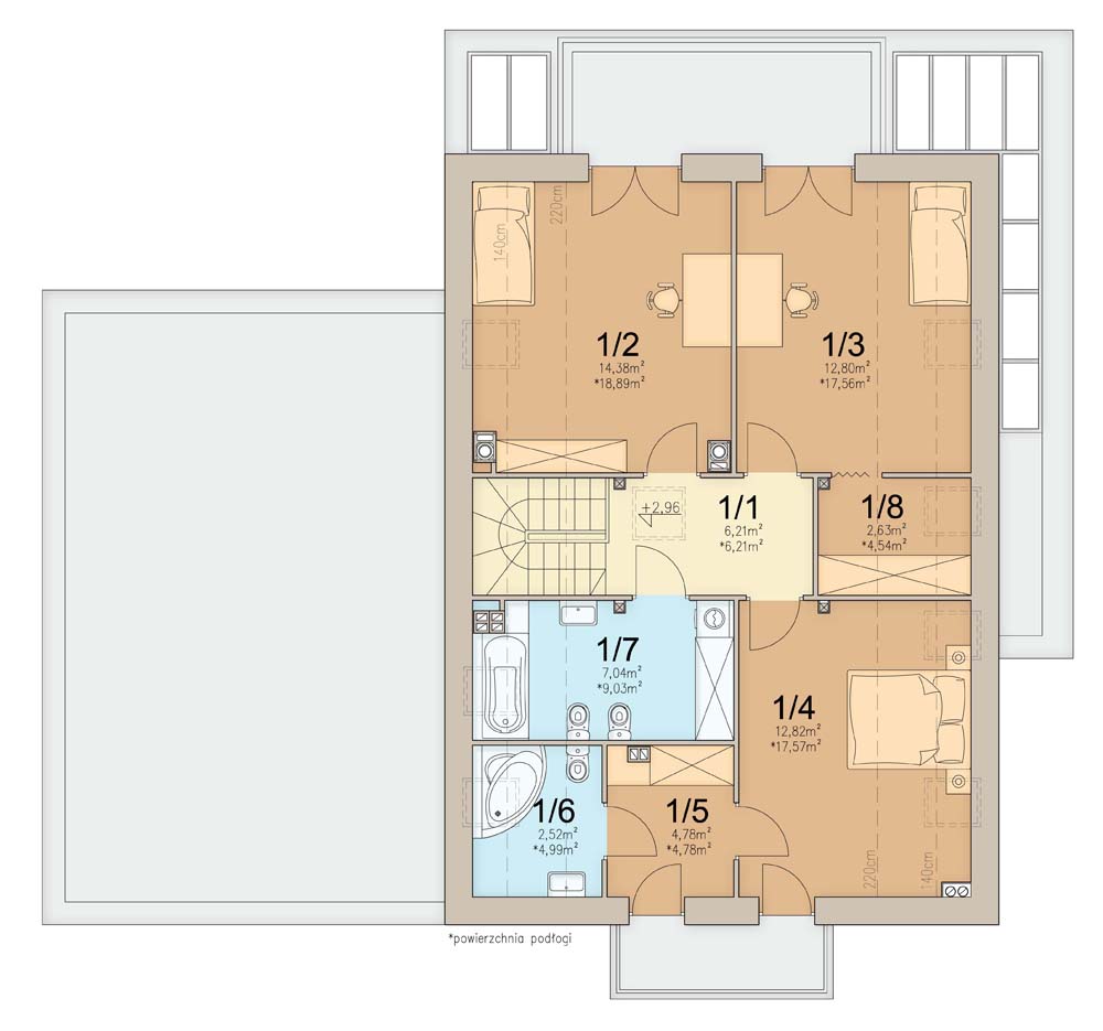 План мансарды