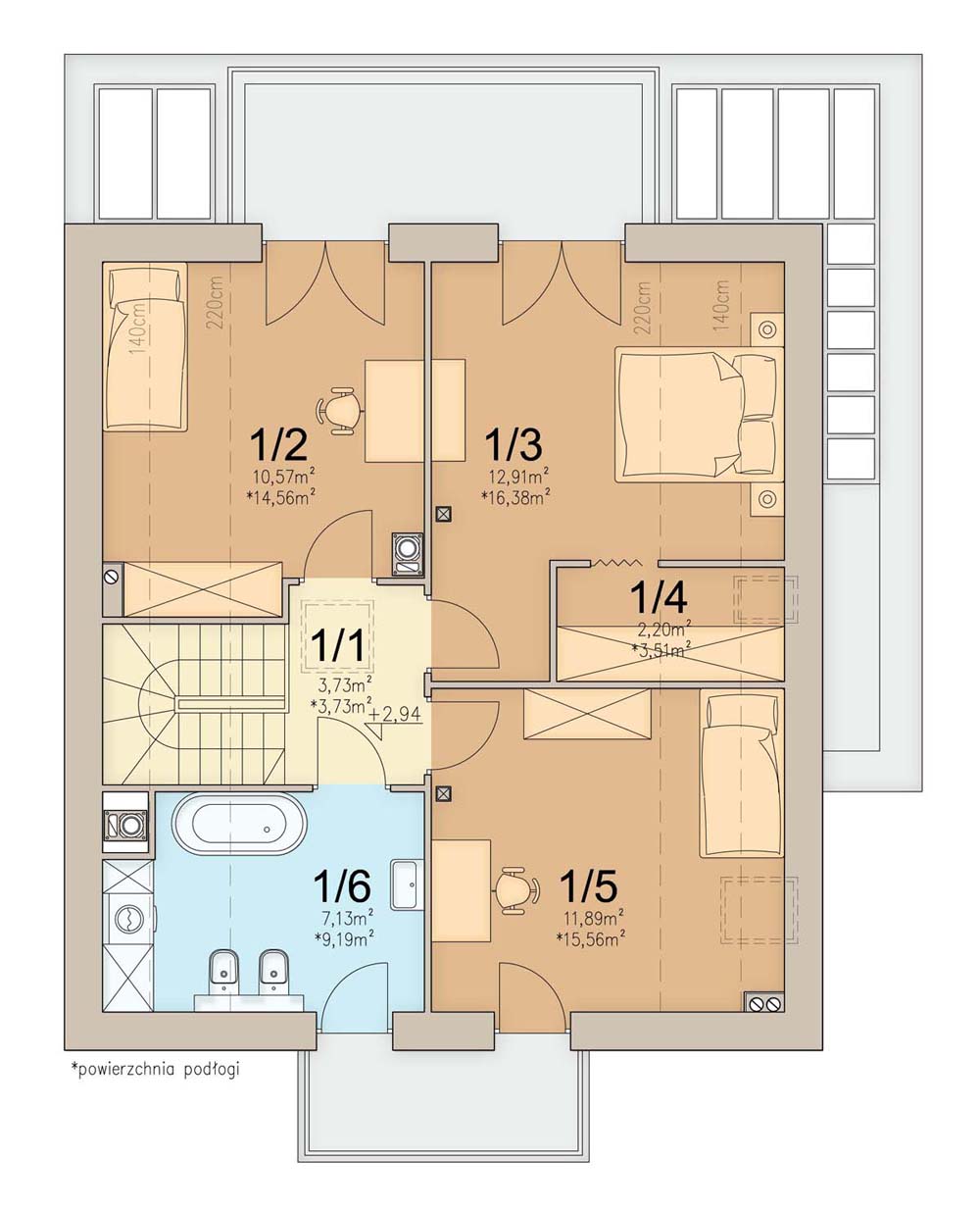 План мансарды