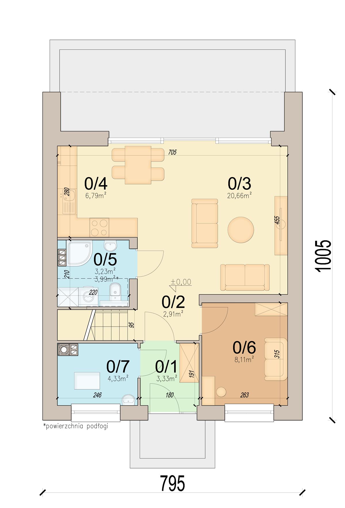 План первого этажа