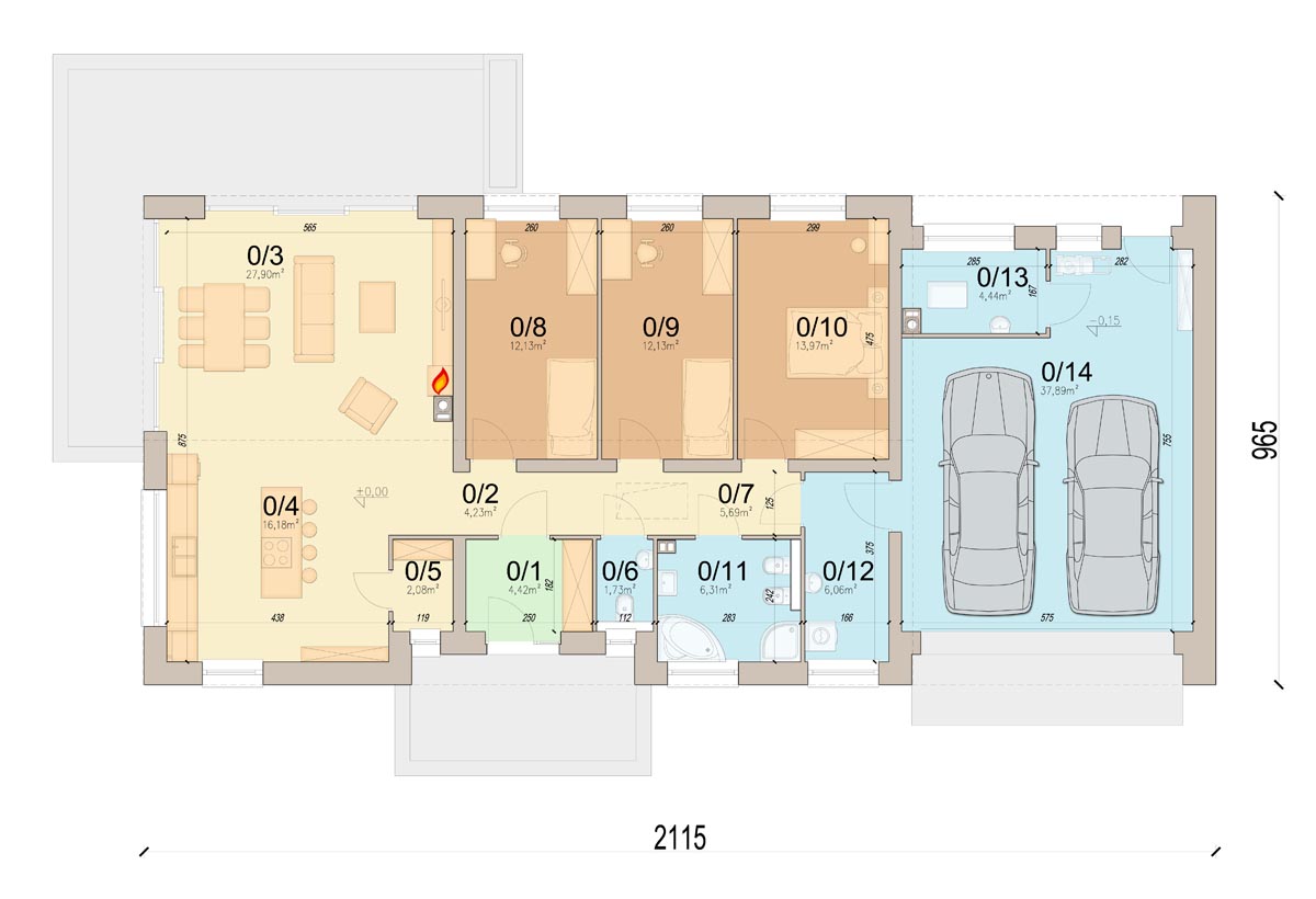 План первого этажа