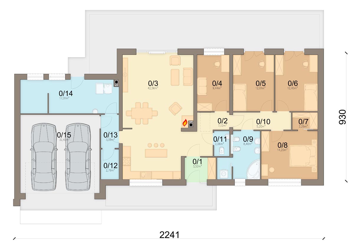 План первого этажа