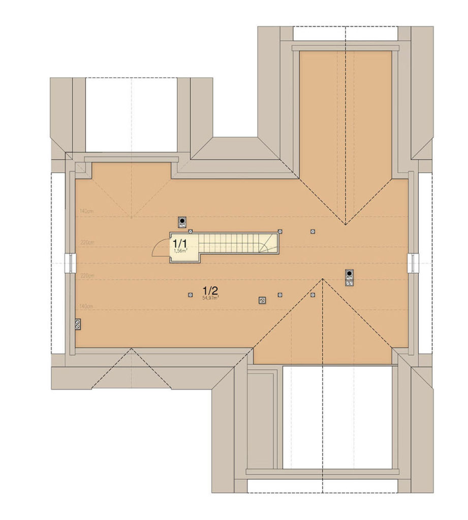 План мансарды