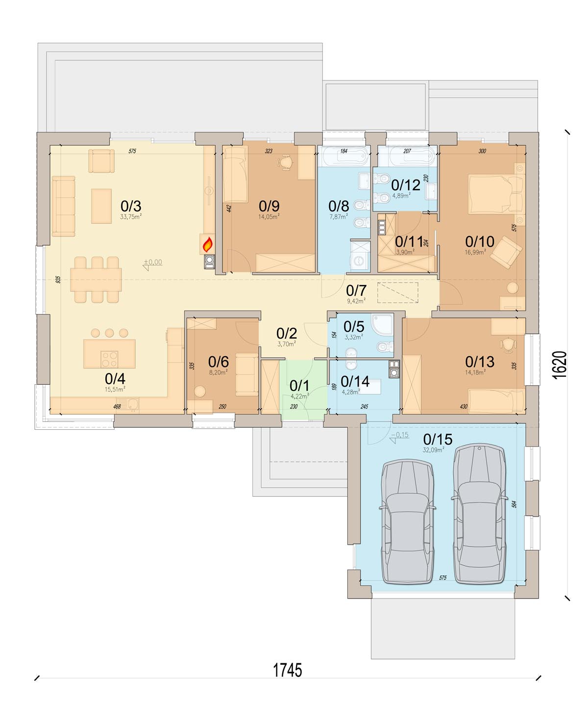 План первого этажа