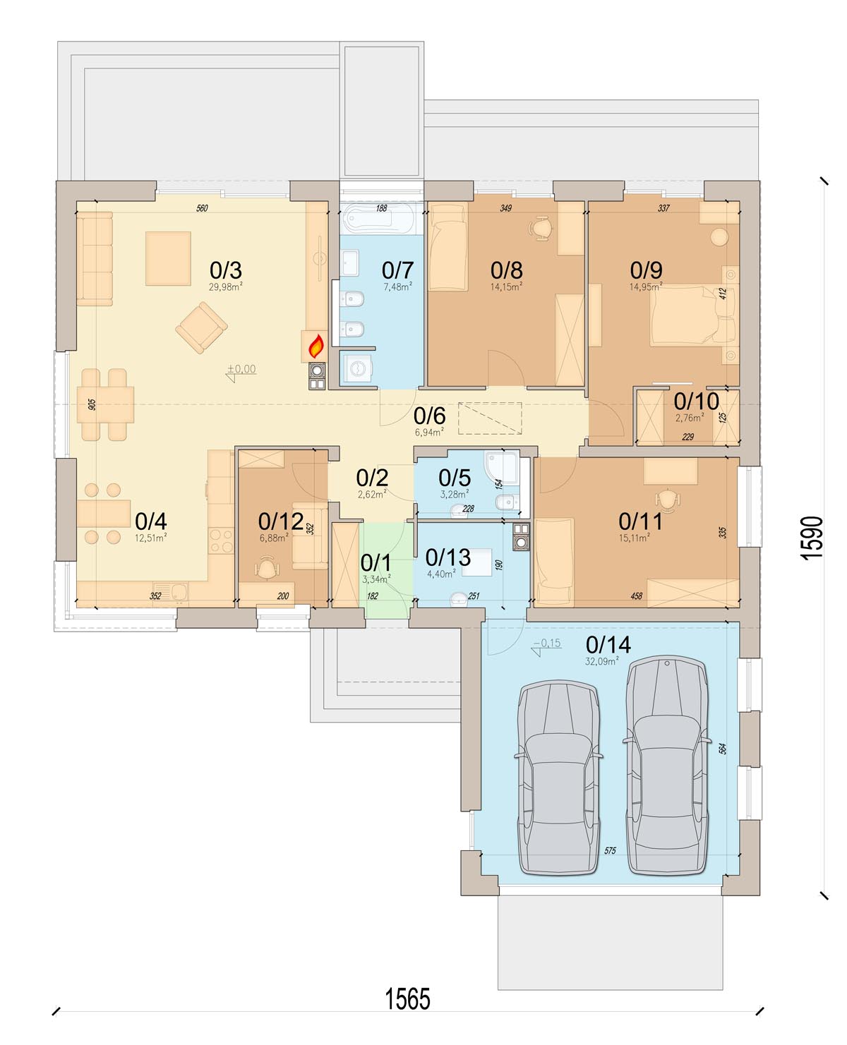 План первого этажа