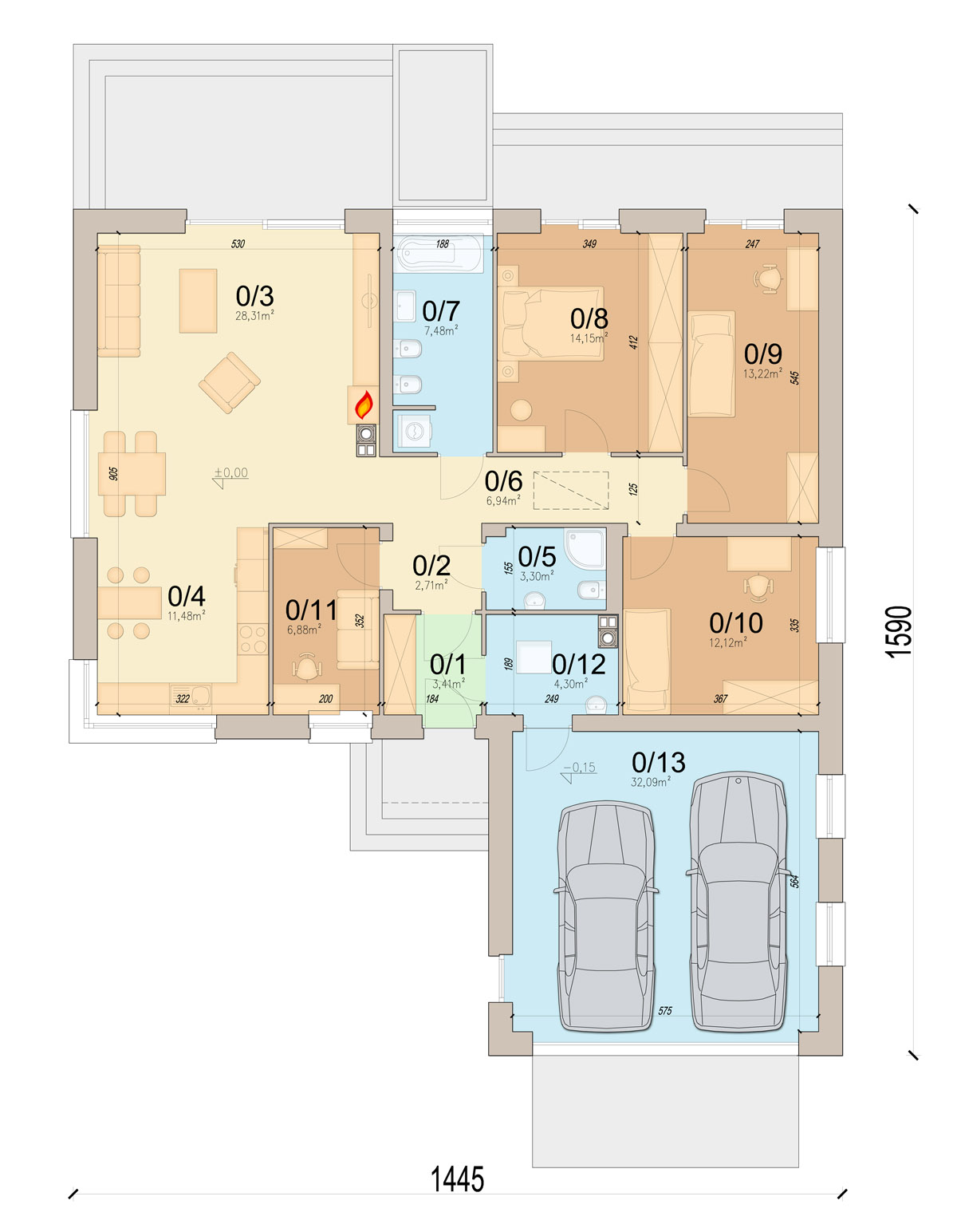 План первого этажа