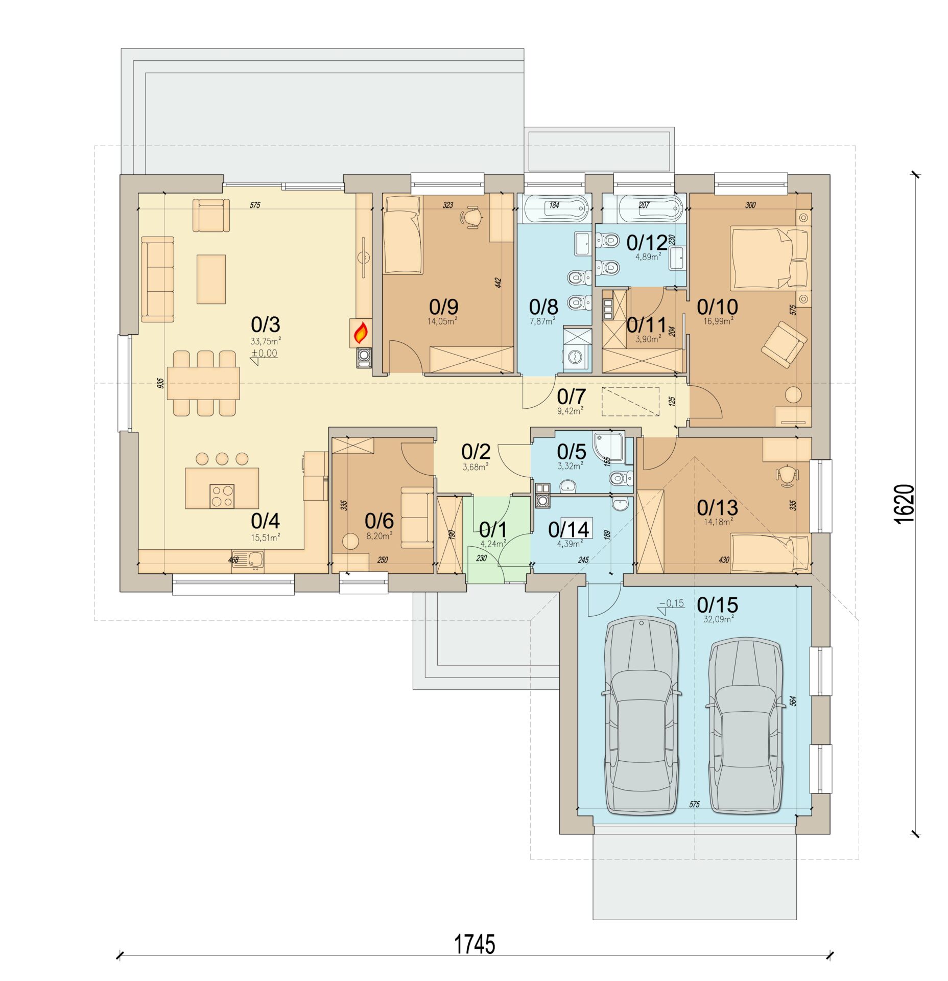 План первого этажа