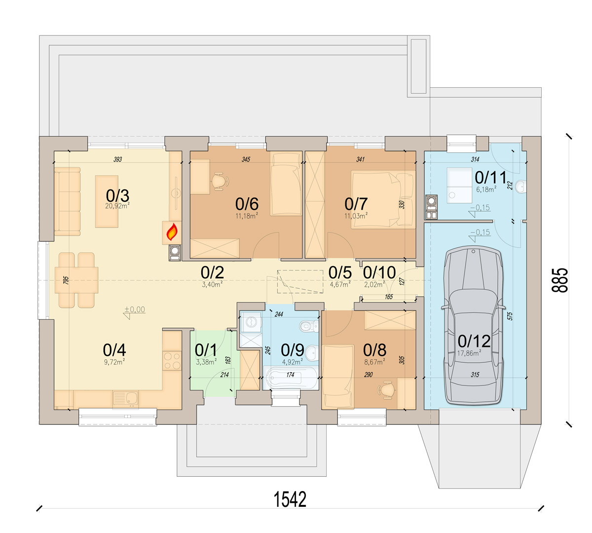 План первого этажа