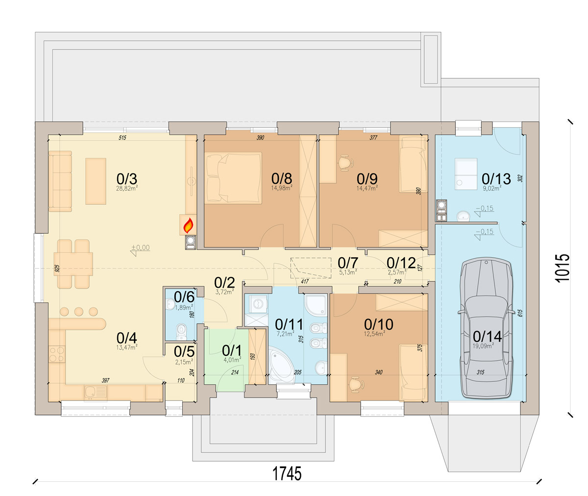 План первого этажа