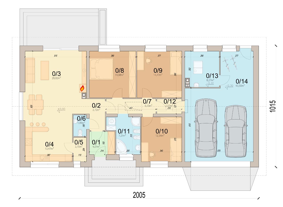 План первого этажа