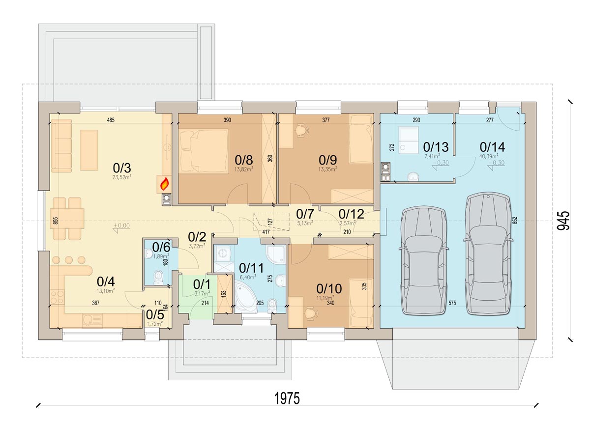 План первого этажа