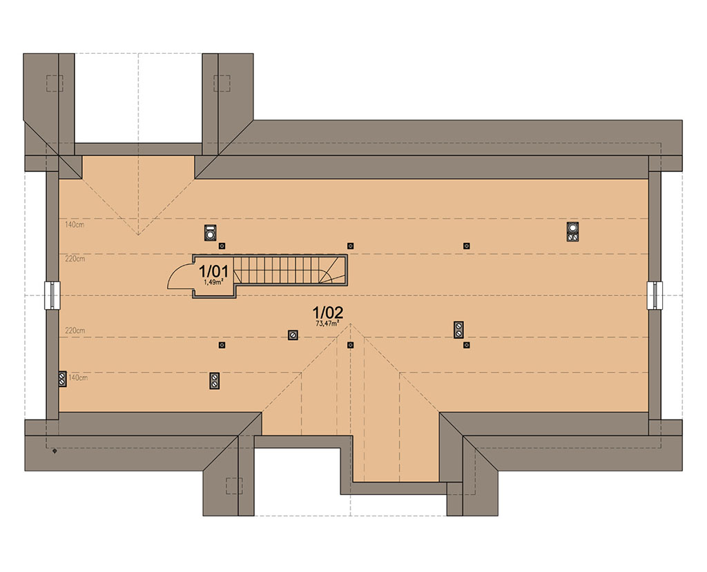 План мансарды