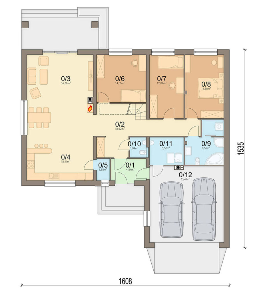 План первого этажа