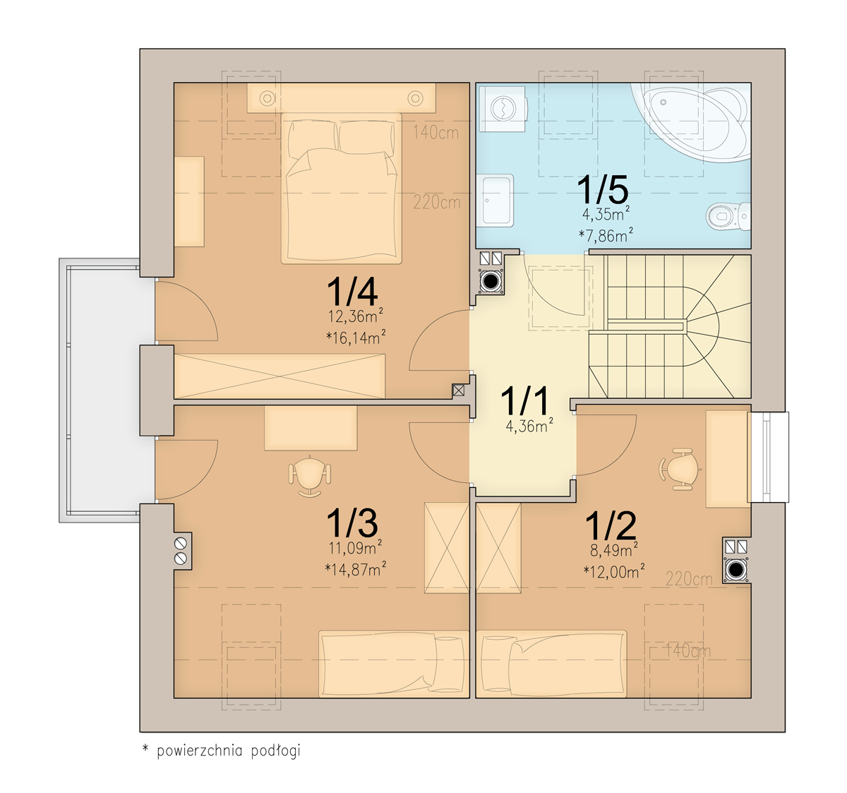 План мансарды