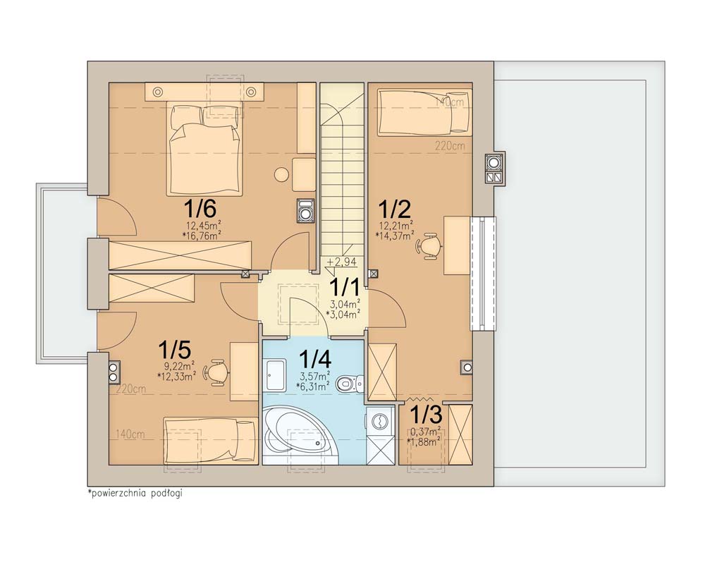 План мансарды